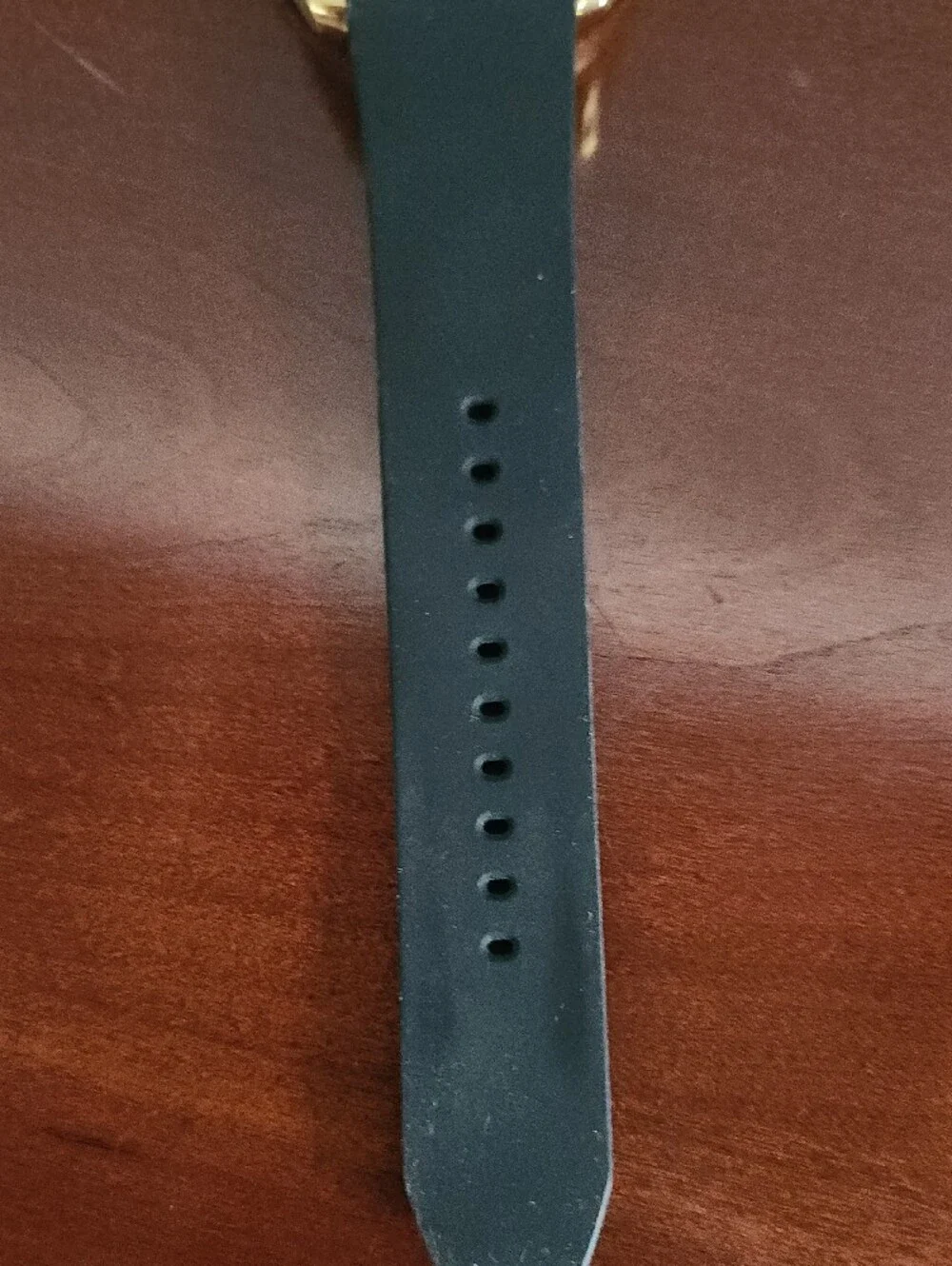 Armani Exchange Gold-Tone Bezel Black Dial Men's Watch